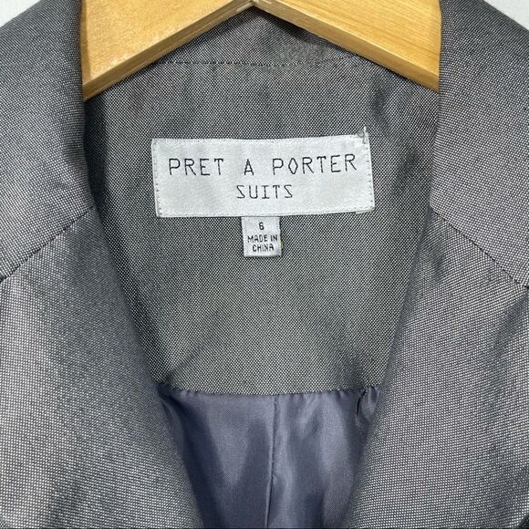 Pret A Porter Grey Button Up Jacket - Picture 6 of 13